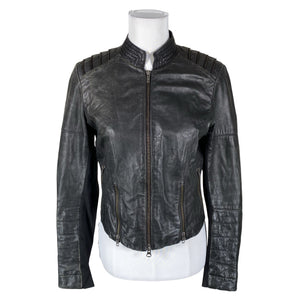 Unisex Goosecraft - Leather jacket, size 38 - Black (1)