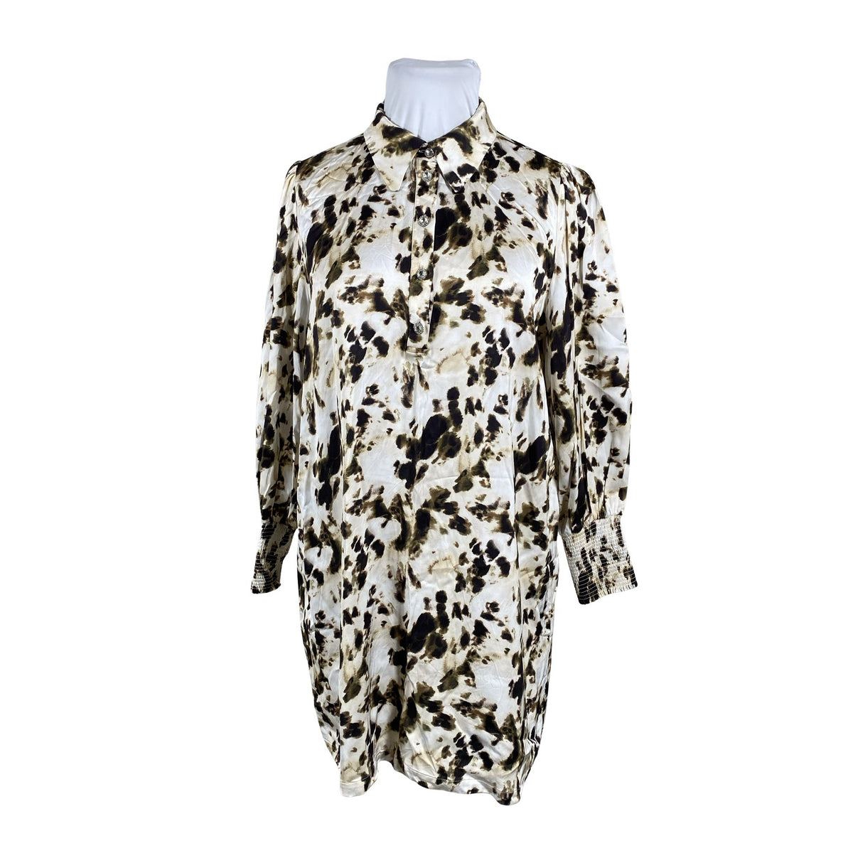 Unisex Rue de Femme - Schiffon dress, size 42 - Natural white (1)