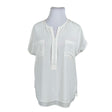 Unisex Opus - Short-sleeved blouse, size 44 - White ()
