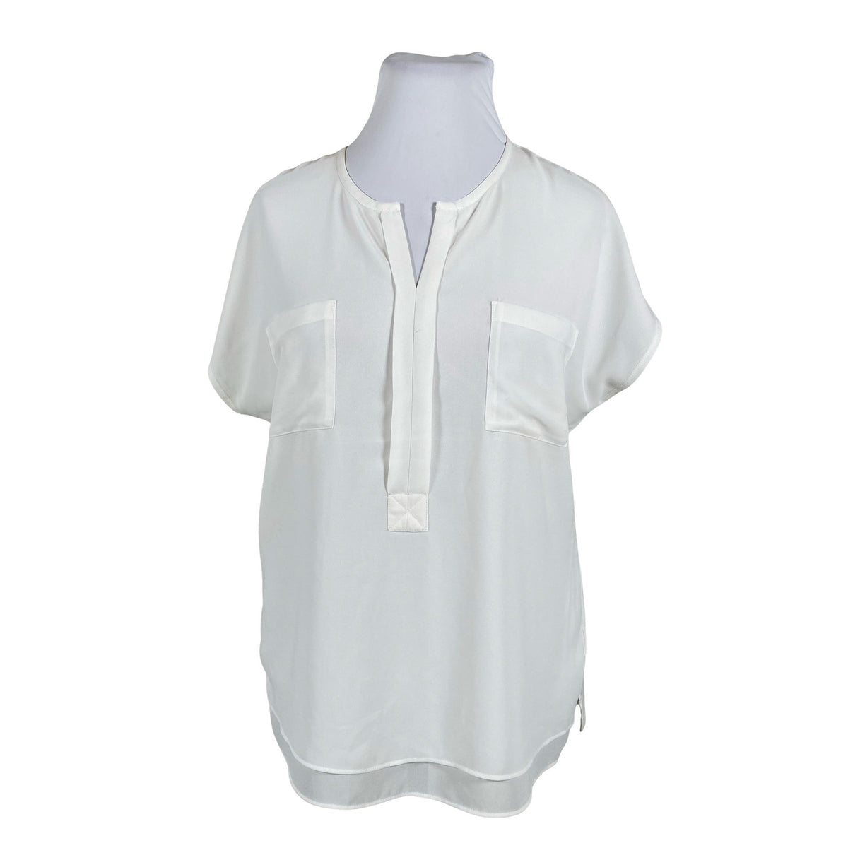 Unisex Opus - Short-sleeved blouse, size 44 - White (1)