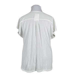 Unisex Opus - Short-sleeved blouse, size 44 - White (2)