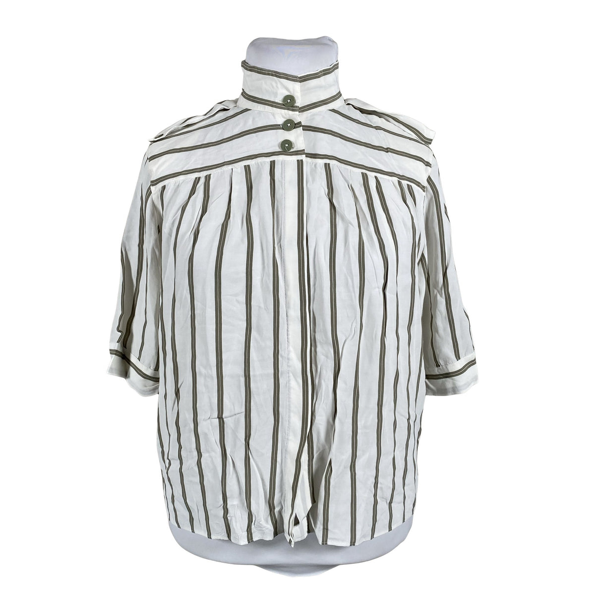 Unisex Amis - Short-sleeved blouse, size 42 - White (1)