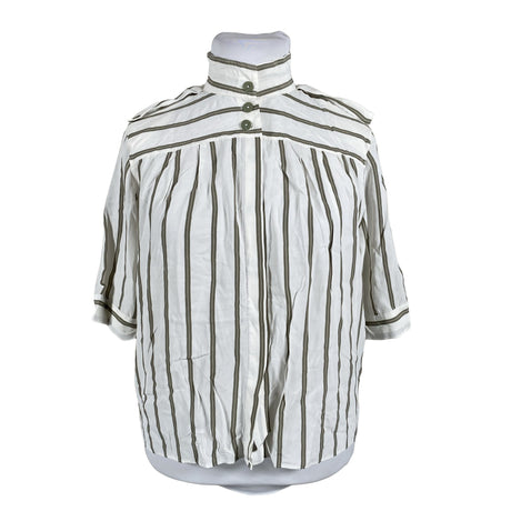 Unisex Amis - Short-sleeved blouse, size 42 - White ()