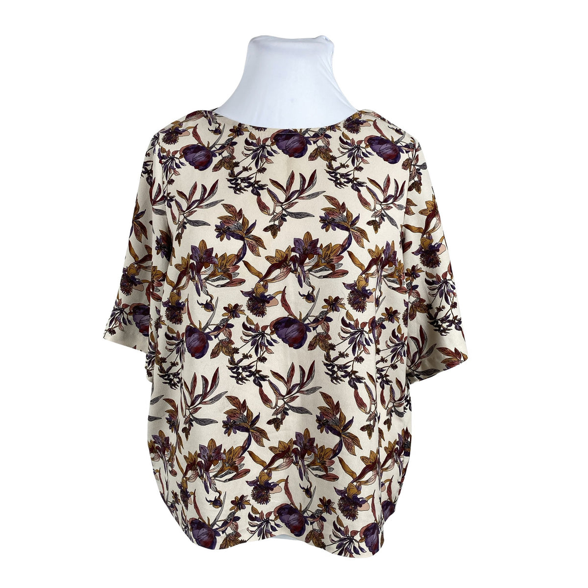 Unisex Y.A.S - Short-sleeved blouse, size 42 - Beige (1)