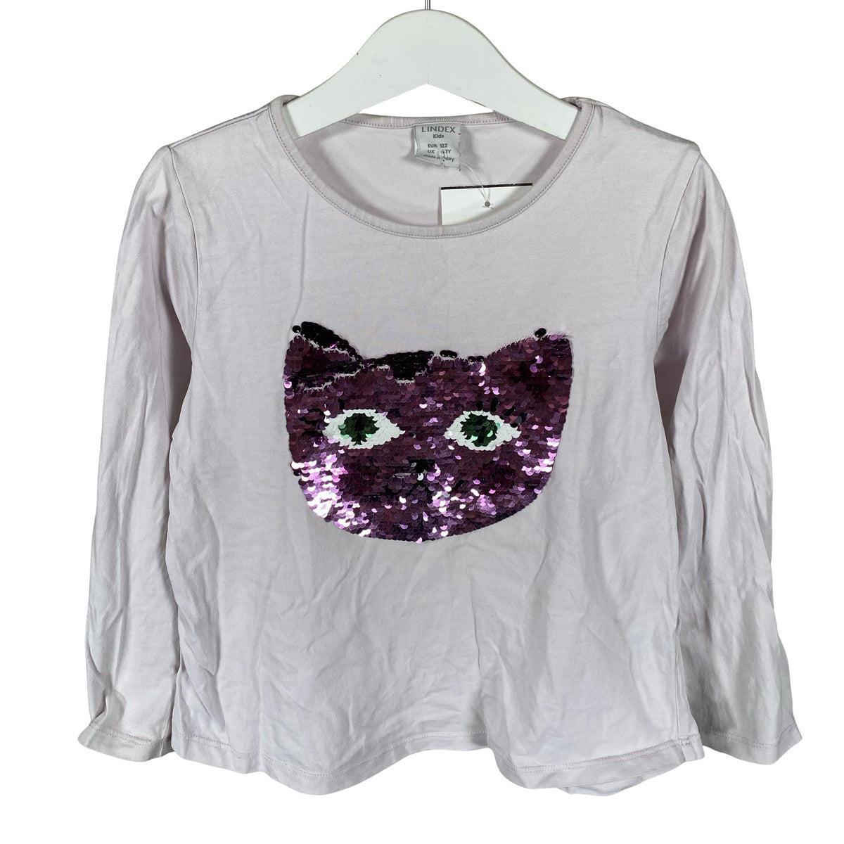 Unisex Lindex - Tricot shirt, size 116 - 122 - Light pink (1)