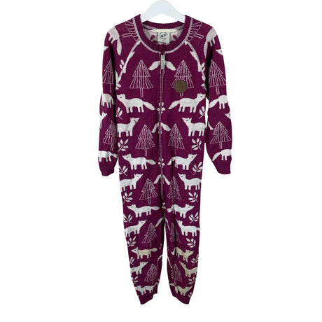 Unisex Jonathan - Wool overall, size 116 - 122 - Wine red ()