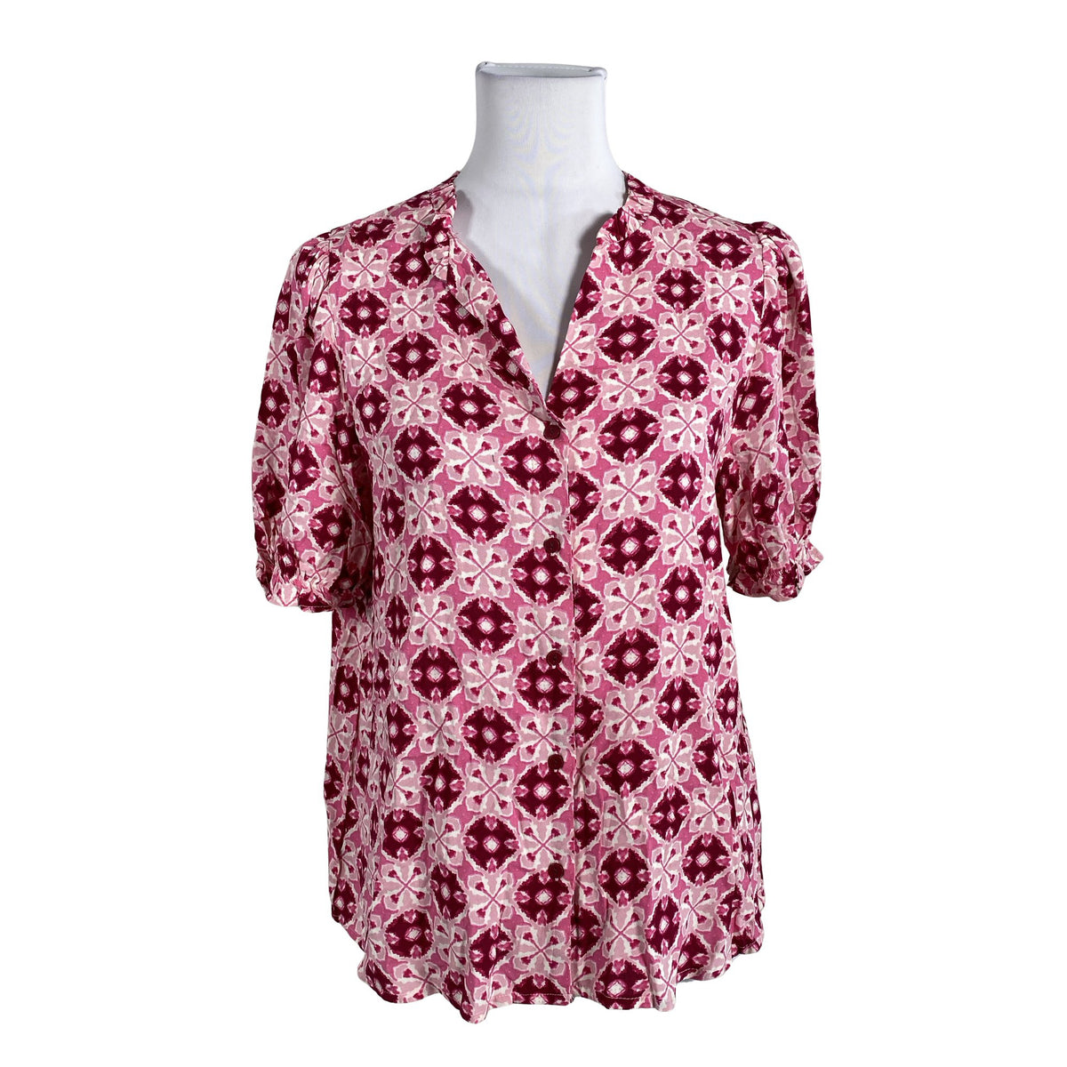 Unisex Ichi - Short-sleeved blouse, size 36 - Pink (1)