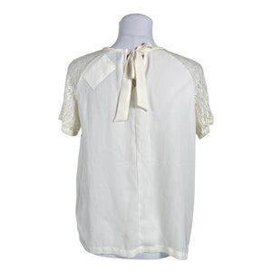 Unisex Saint Tropez - Short-sleeved blouse, size 36 - Natural white (2)
