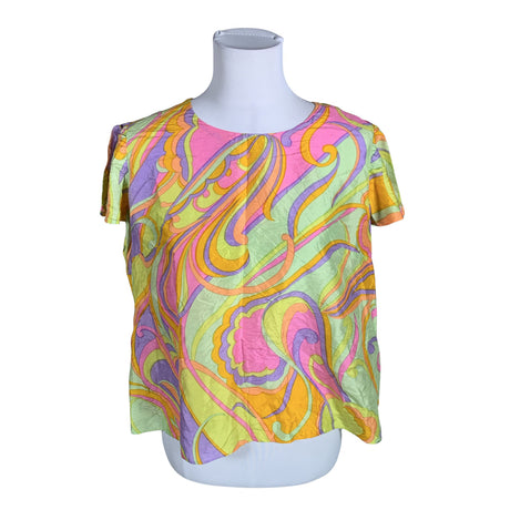 Unisex Handmade - Short-sleeved blouse, size 40 - Light pink ()