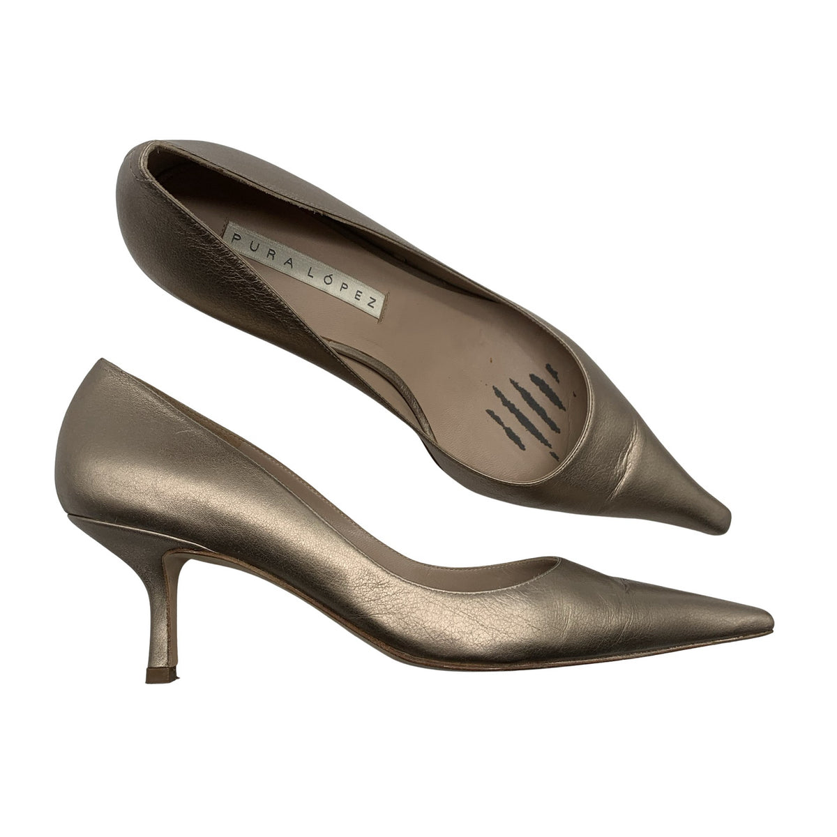 Unisex Pura López - High heels, size 38 - Gold (1)