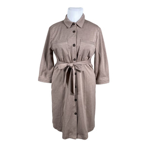 Unisex Cream - Tricot dress, size 42 - Brown (1)
