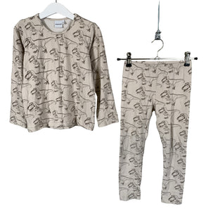 Unisex Metsola - Tricot shirt, size 104 - 110 - Beige (1)