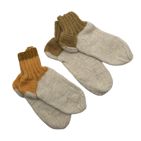 Unisex Handmade - Socks, size 39 - Natural white ()