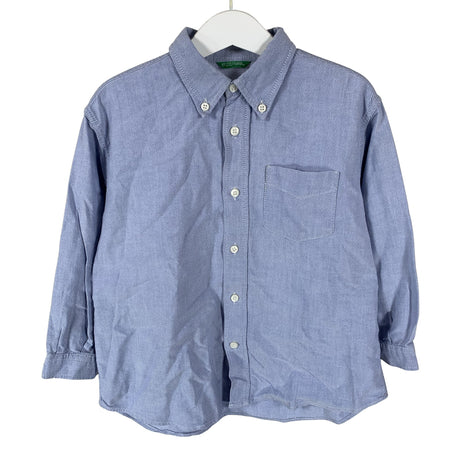 Unisex Benetton - Collared shirt, size 116 - 122 - Light blue ()