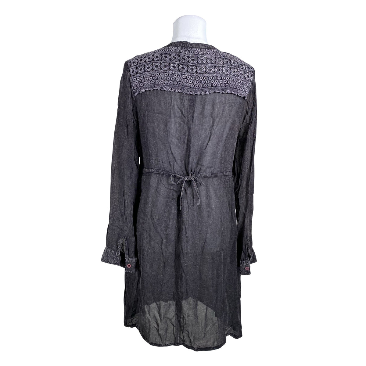 Unisex Cream - Schiffon dress, size 40 - Gray (2)