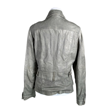Unisex Kello - Leather jacket, size 40 - Gray (2)