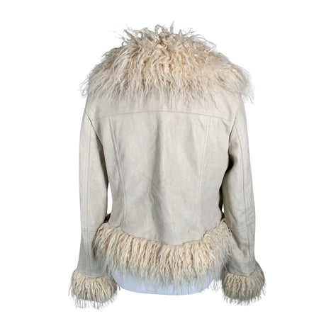 Unisex Urban Outfitters - Leather jacket, size 36 - Beige (2)