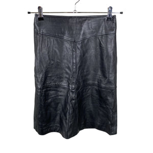 Unisex Cristelle&co - Leather skirt, size 34 - Black (1)