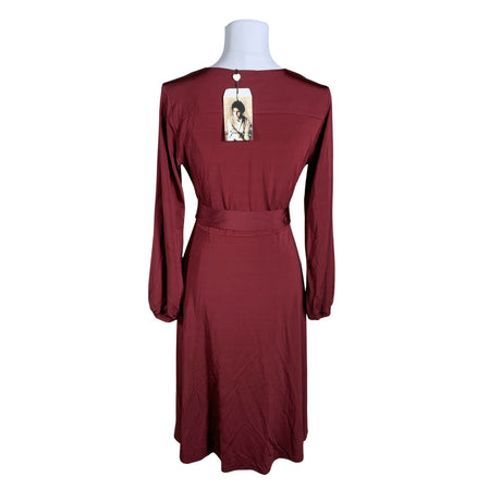Unisex Jumperfabriken - Tricot dress, size 38 - Wine red (2)