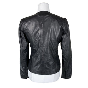 Unisex Saki - Leather jacket, size 36 - Black (2)