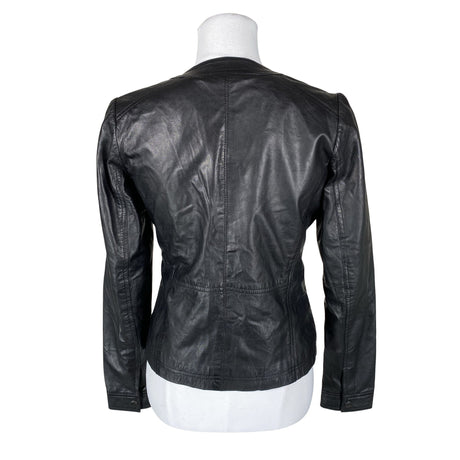 Unisex Saki - Leather jacket, size 36 - Black (2)