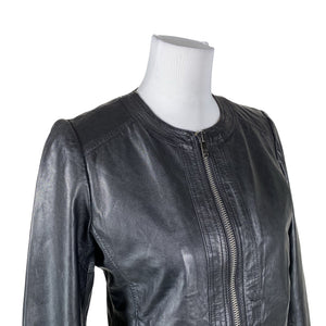 Unisex Saki - Leather jacket, size 36 - Black (3)