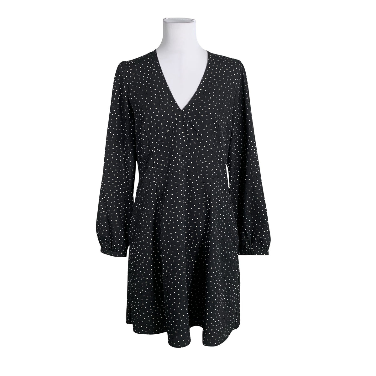 Unisex Uniqlo - Schiffon dress, size 40 - Black (1)