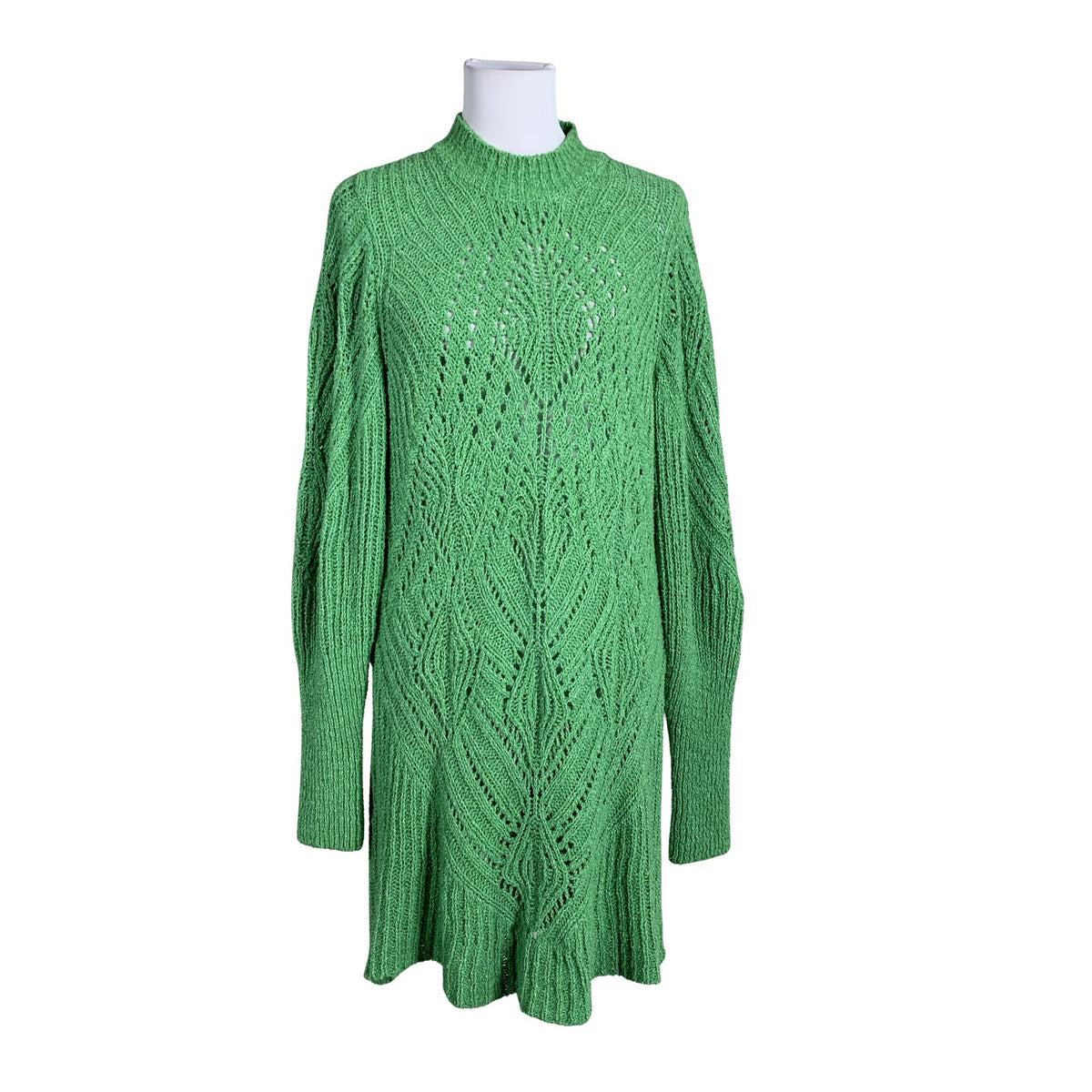 Unisex Lindex - Knit dress, size 38 - Green (1)