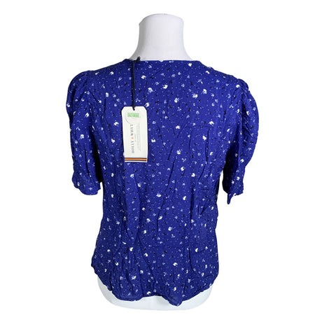 Unisex Holly & Whyte by Lindex - Short-sleeved blouse, size 38 - Blue (2)