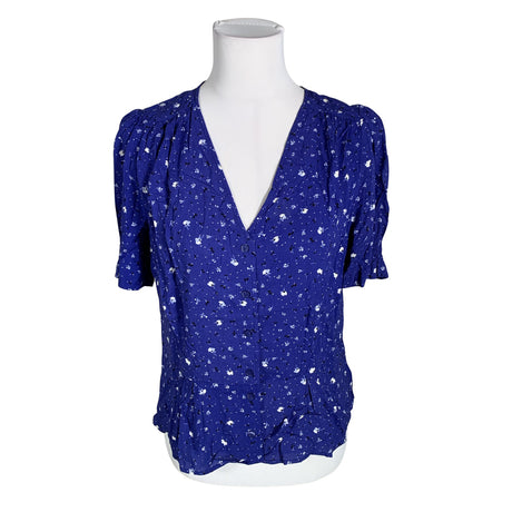 Unisex Holly & Whyte by Lindex - Short-sleeved blouse, size 38 - Blue ()