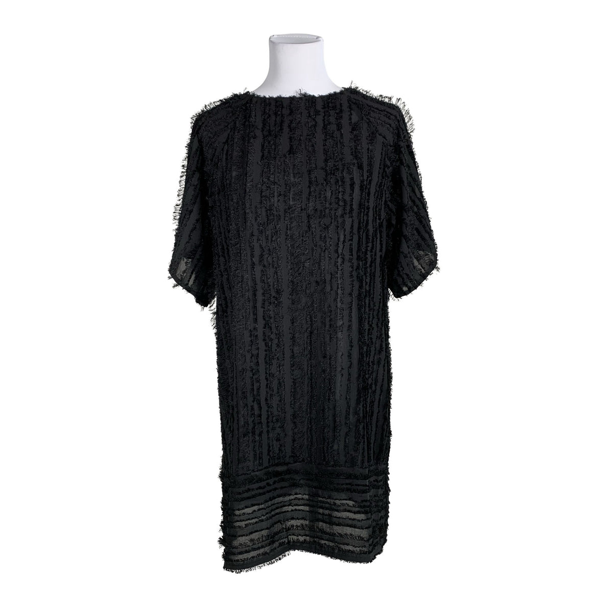 Unisex Lindex - Schiffon dress, size 36 - Black (1)
