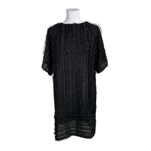 Unisex Lindex - Schiffon dress, size 36 - Black (1)