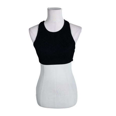 Unisex Samsoe&Samsoe - Tricot tank top, size 32 - Black ()