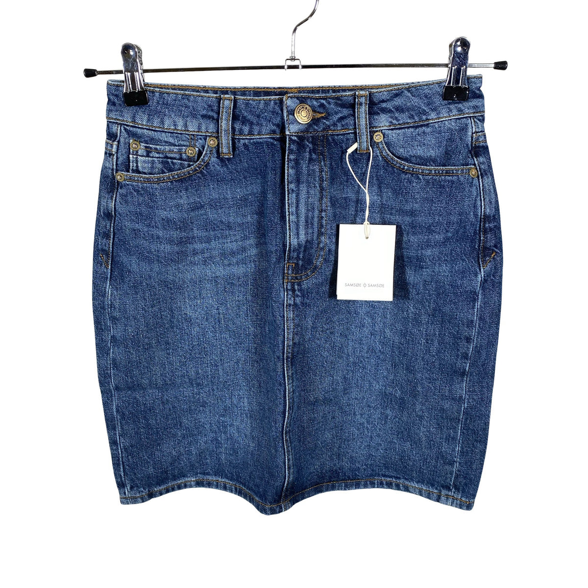 Unisex Samsoe&Samsoe - Denim skirt, size 36 - Blue (1)