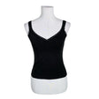 Unisex Brandy Melville - Tricot tank top, size 34 - Black ()