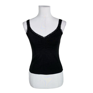 Unisex Brandy Melville - Tricot tank top, size 34 - Black (1)
