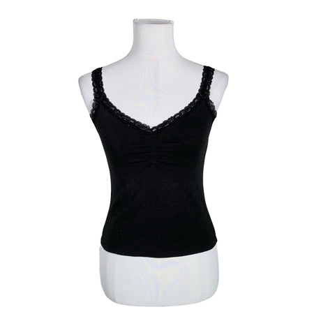 Unisex Brandy Melville - Tricot tank top, size 34 - Black ()