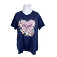 Unisex Ulla Popken - T-shirt, size 46 - Blue ()