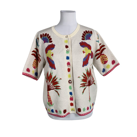 Unisex Milano Italy - Cardigan, size 40 - Natural white ()