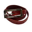 Unisex Nini's - Leather belt, size Ei kokoa - Red ()