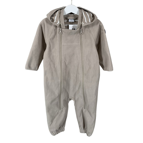 Unisex Polarn O. Pyret - Fleece overall, size 80 - 86 - Beige ()