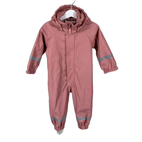 Unisex Reima - Rain overall, size 74 - 80 - Light pink ()