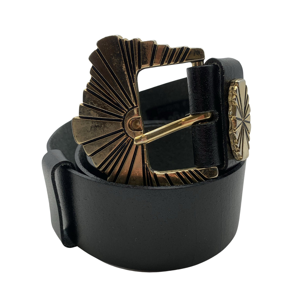 Unisex Mansevyö - Leather belt, size Ei kokoa - Black (1)