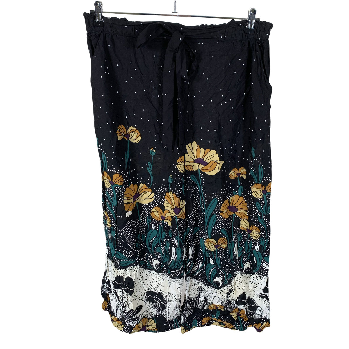 Unisex Oysho - Schiffon trousers, size 42 - Black (1)
