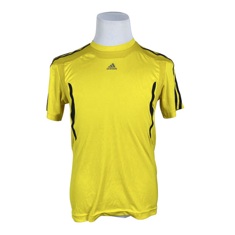 Unisex Adidas - Sports shirt, short sleeve, size S - Yellow ()