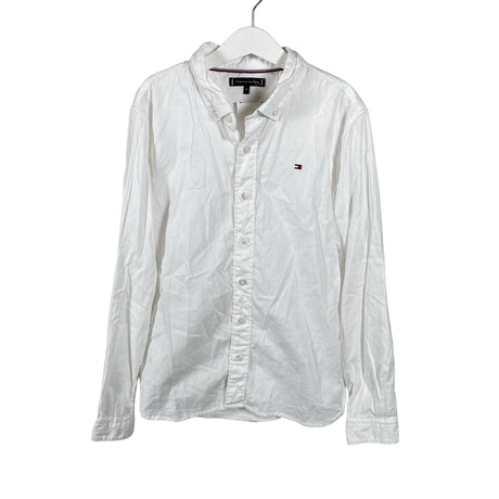Unisex Tommy Hilfiger - Collared shirt, size 146 - 152 - White ()