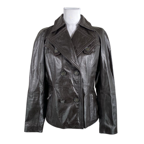 Unisex Tiger of Sweden - Leather jacket, size 38 - Brown ()