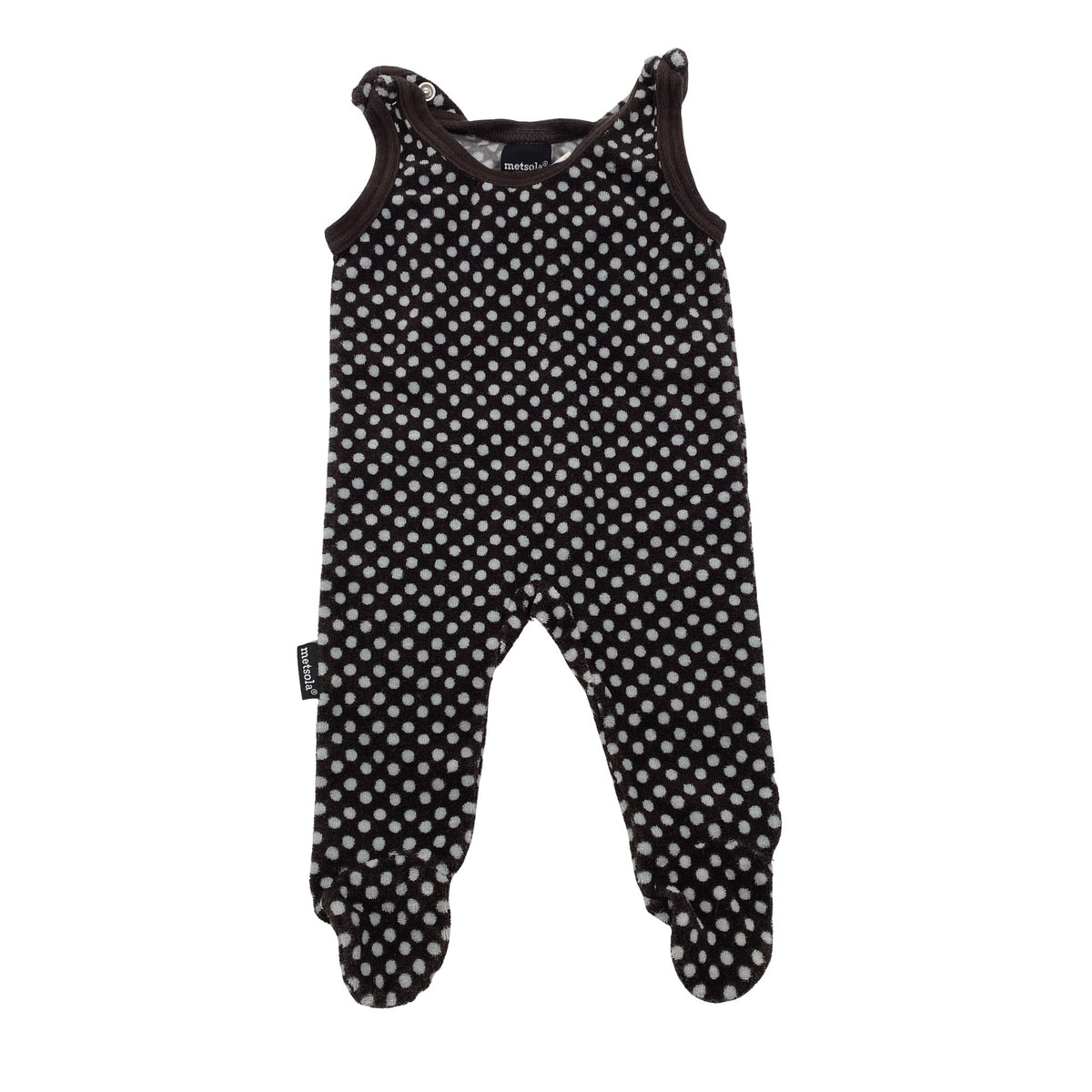 Unisex Metsola - Sleeveless romper, size 56 - 62 - Brown (1)