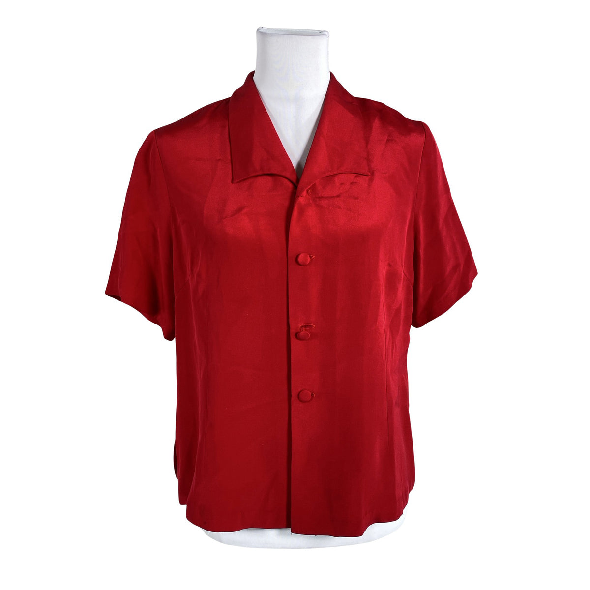 Unisex Handmade - Short-sleeved blouse, size 40 - Red (1)