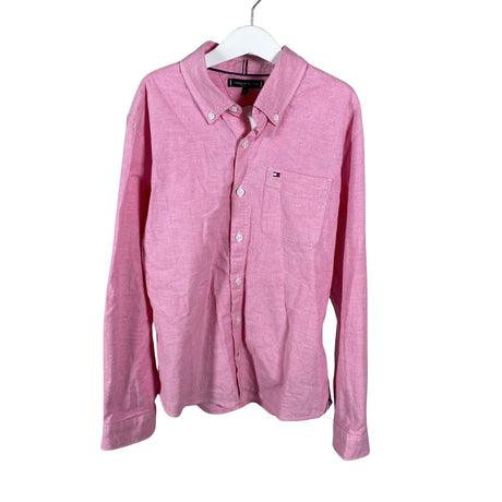 Unisex Tommy Hilfiger - Collared shirt, size 146 - 152 - Light pink ()